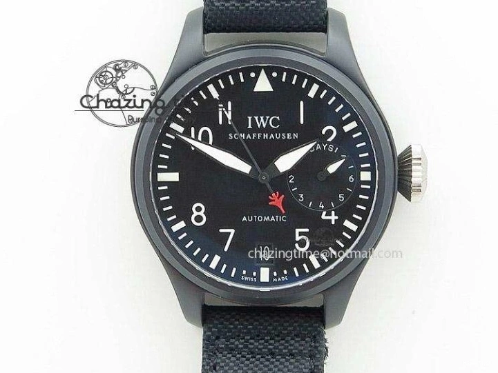 MIROTIME 0323 Pilot Chrono SS AZF 1:1 Best Edition Blue Dial on Brown Leather Strap A TimelessDesign 7060